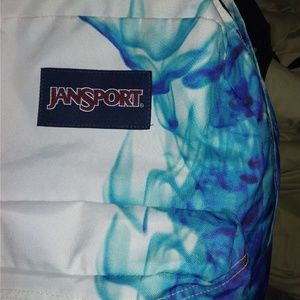 Jansport Blue Watercolor Backpack Superbreak 1550
